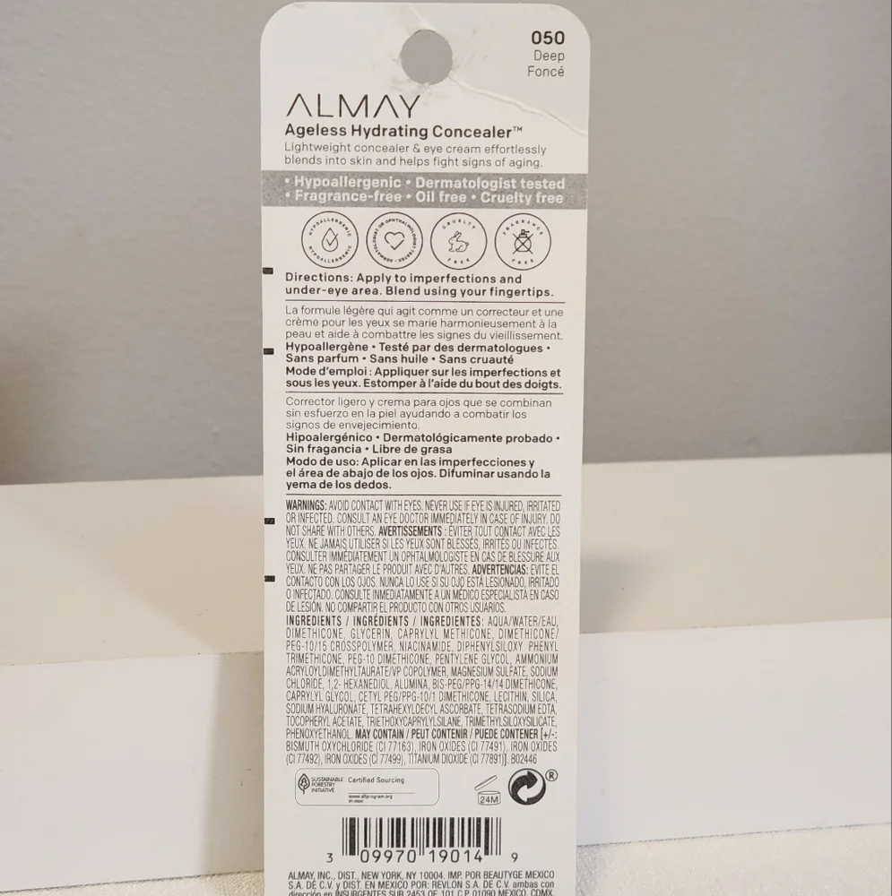 Almay Ageless Hydrating Concealer‎ 050 Deep Lot of 2